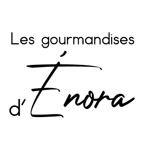Logo des gourmandises d’Énora, version monochrome noire
