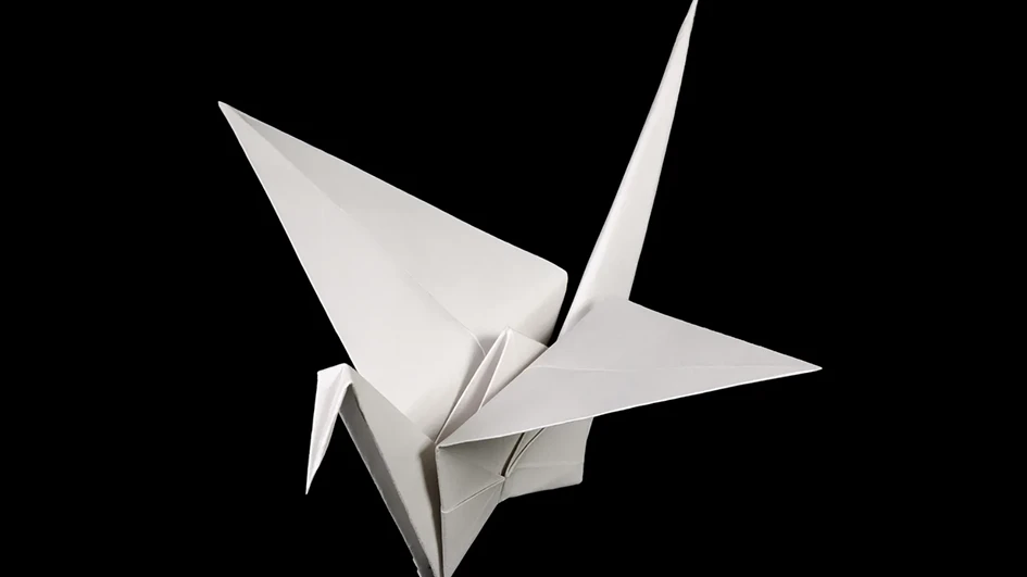 Origamie sur papier de grande qualité