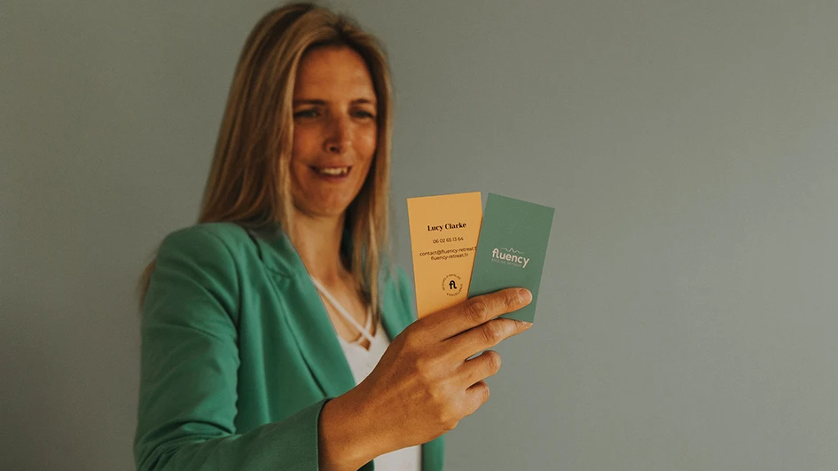 Le shooting corporate de Lucy de Fluency, réalisé par Adeline pour la stratégie de marque imaginée par Citron Sorbet.